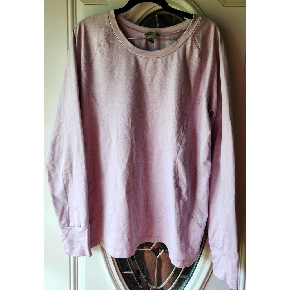 Eddie Bauer Lilac Long Sleeve tee Womens 2XL Soft Casual Minimalist TOp